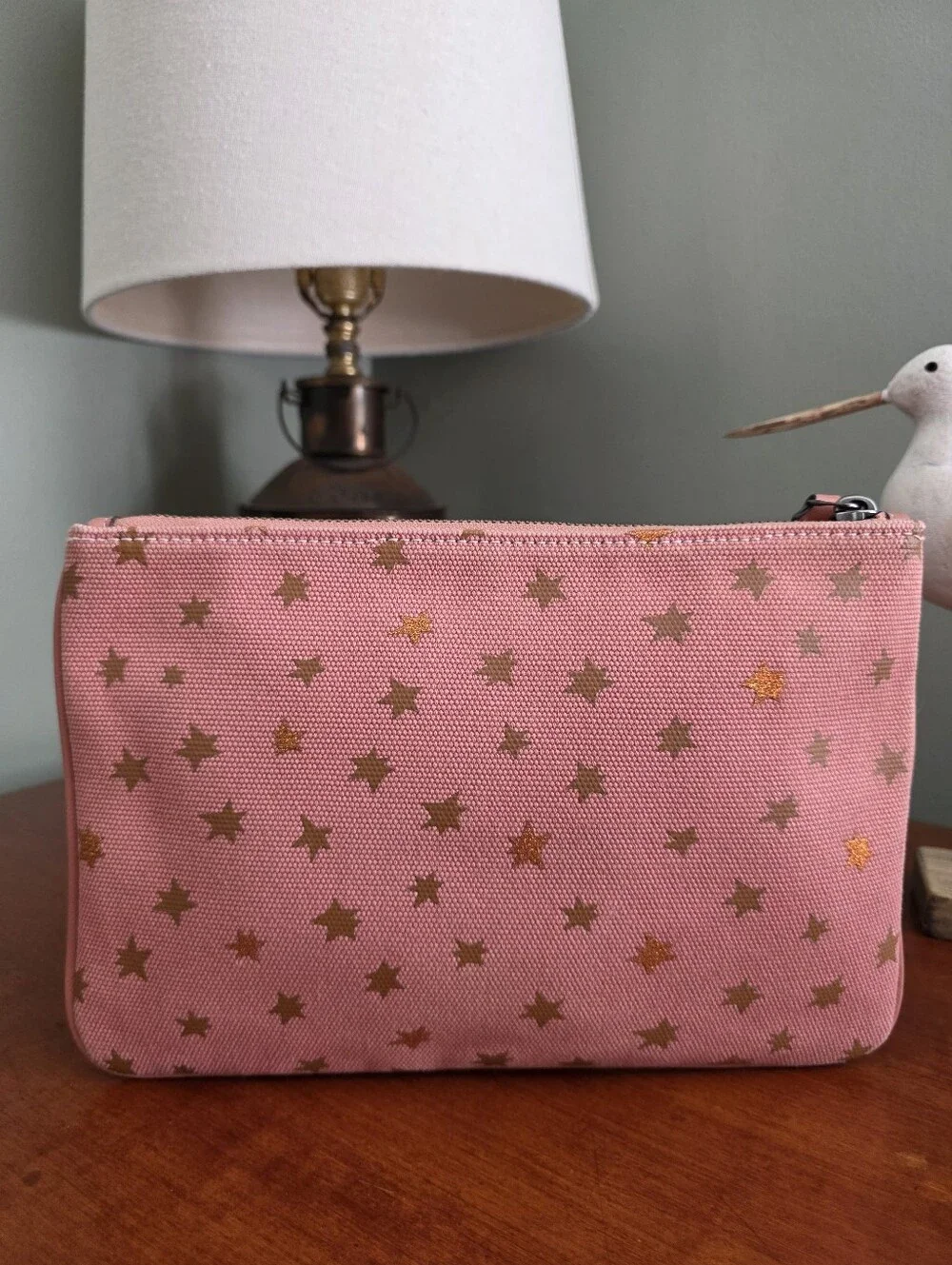 Coach 25617 Uni Turnlock Pouch 26 Unicorn Printed Pink Canvas Bag